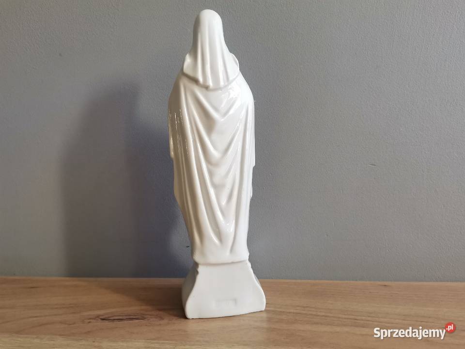 Stara figurka porcelanowa Matka Boska Porcelana i szkło Katowice
