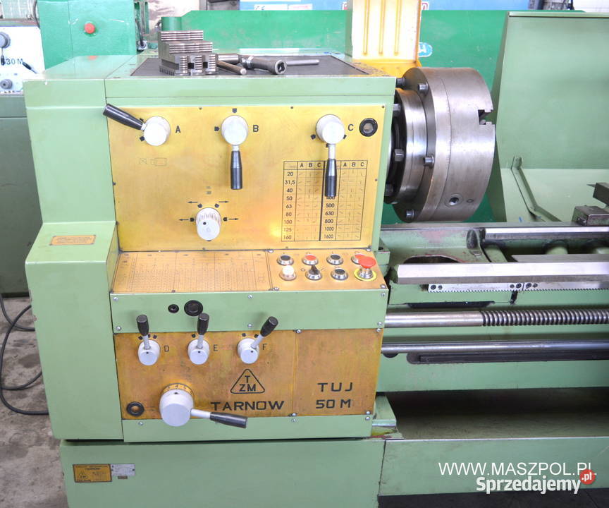 Tokarka uniwersalna TUJ 50 M x 1500 Zakłady Produkcja Głowno
