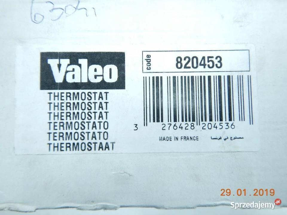TERMOSTAT VALEO FIAT BRAVO BRAVA 9502