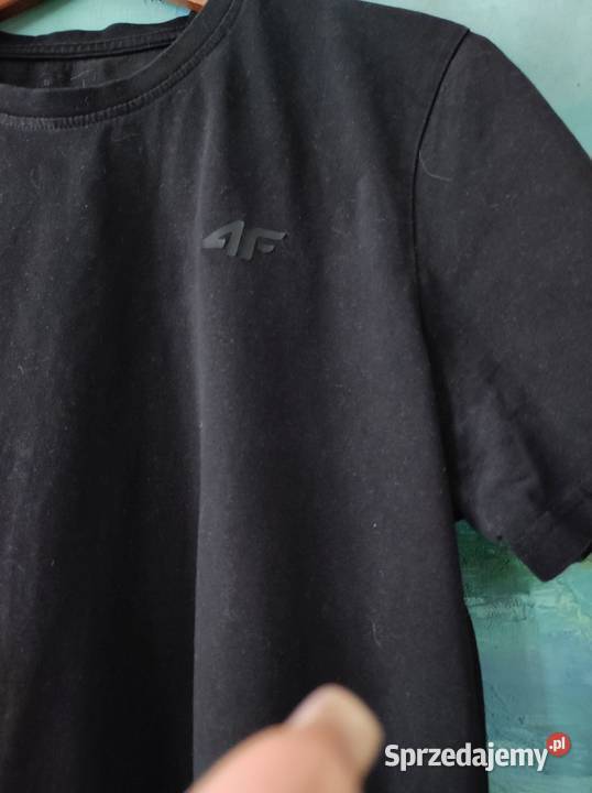4F koszulka tshirt męski czarny klasyczny gładki Kielce