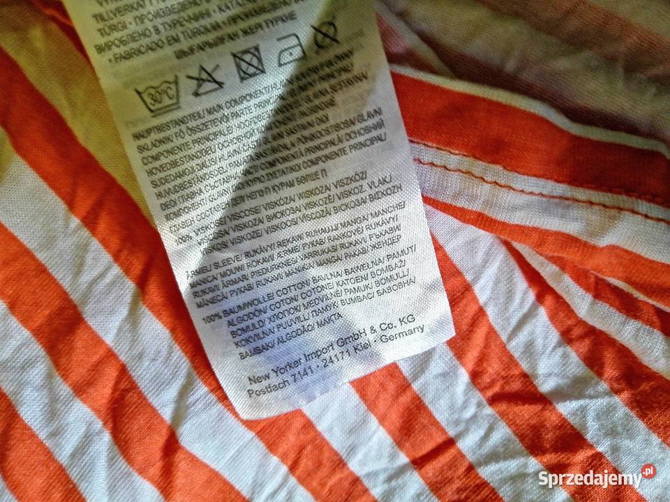 Nowa Bluzka z krótkim rękawem YORKER W paski 100 sprzedam