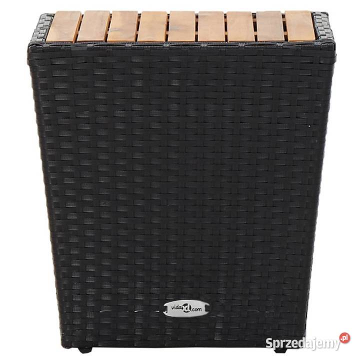 vidaXL Stolik herbaciany czarny 415x415x43 mazowieckie Warszawa