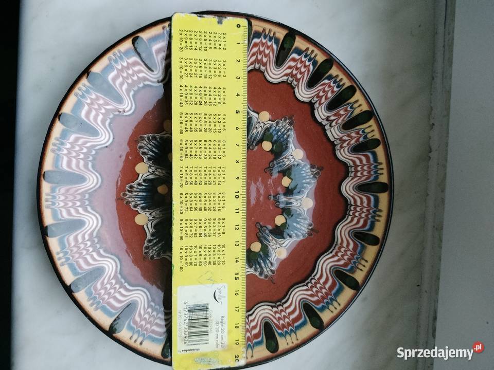 Ceramiczny talerz na ścianę 21 z PRL Choszczno sprzedam
