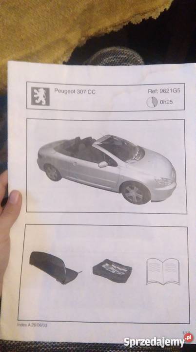 Wiatrołap peugeot 307 cc