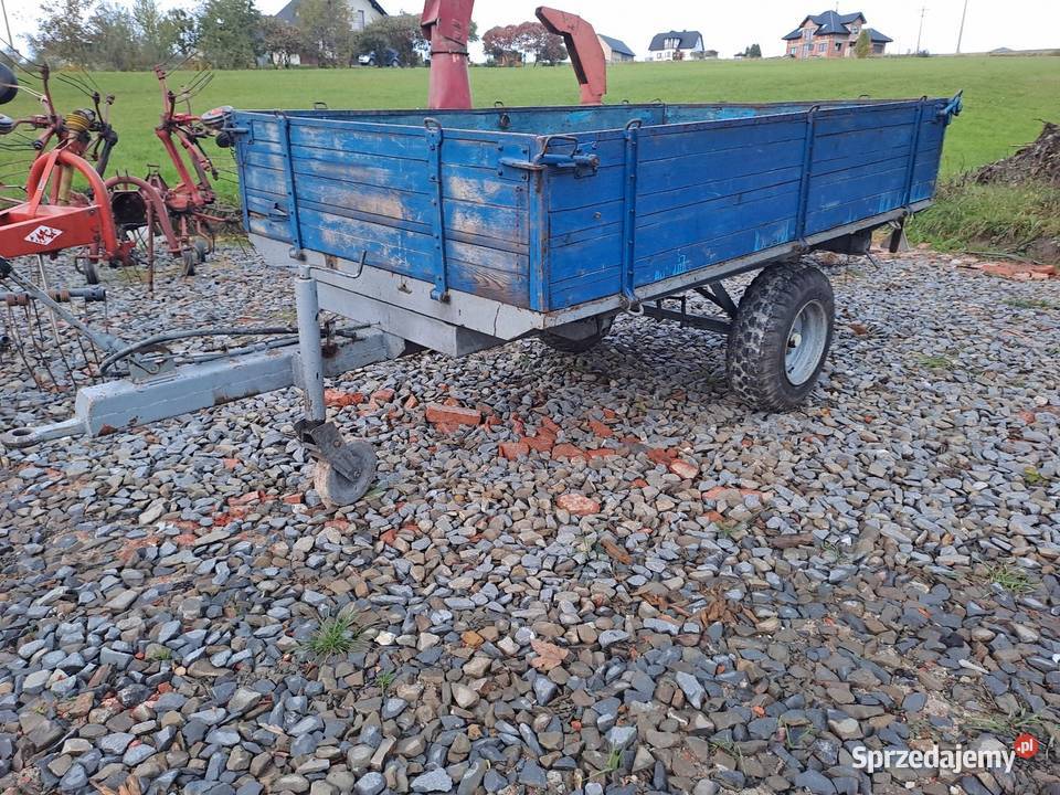 Przyczepa rolnicza kiper 3 strony stan Limanowa