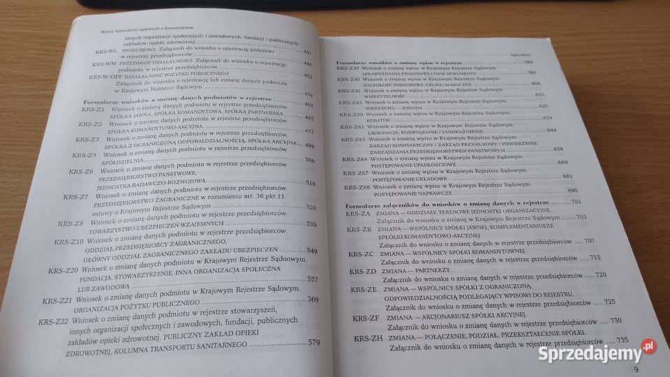 Formularze sądowe komentarz Koenner Lesiak sprzedam