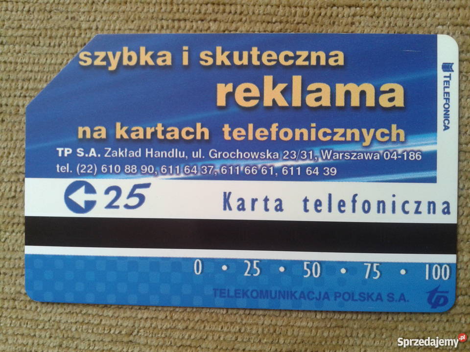 REKLAMA NA KARTACH TELEFONICZNYCH Piszczac
