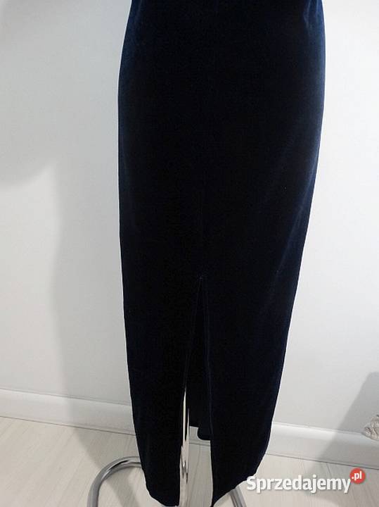 Sukienka Długa Aksamitna Balowa Wieczorowa podlaskie Łomża