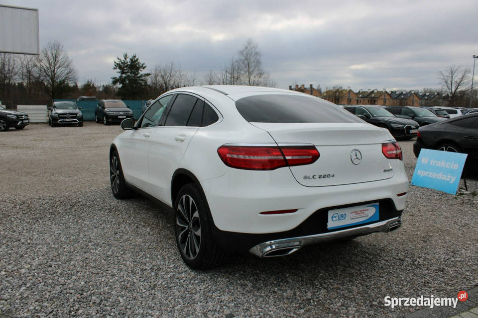 Mercedes GLC 220 COUPE Fvat Gwarancja Skóra Led biały