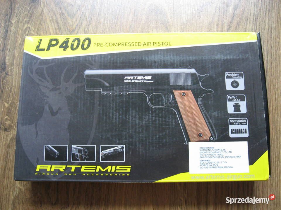 PISTOLET WIATRÓWKA Artemis LP400 ŚRUT kal 45 mm Kraków