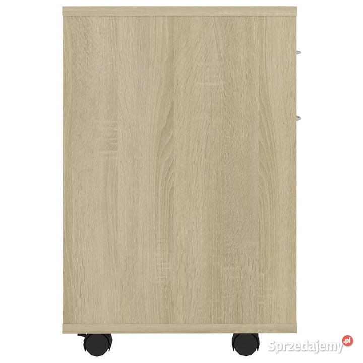 Szafka na kółkach biel i dąb sonoma 45x38x54 mazowieckie Warszawa