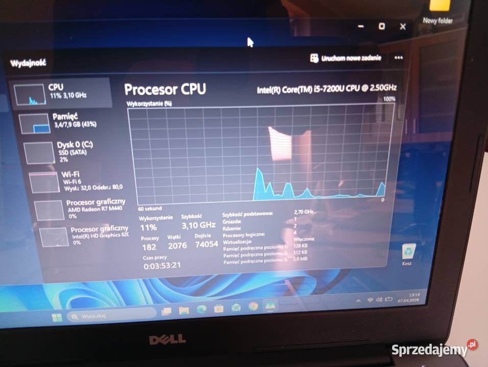 LAPTOP DELL INSPIRON 15 5000 series Windows 11 Żegocina