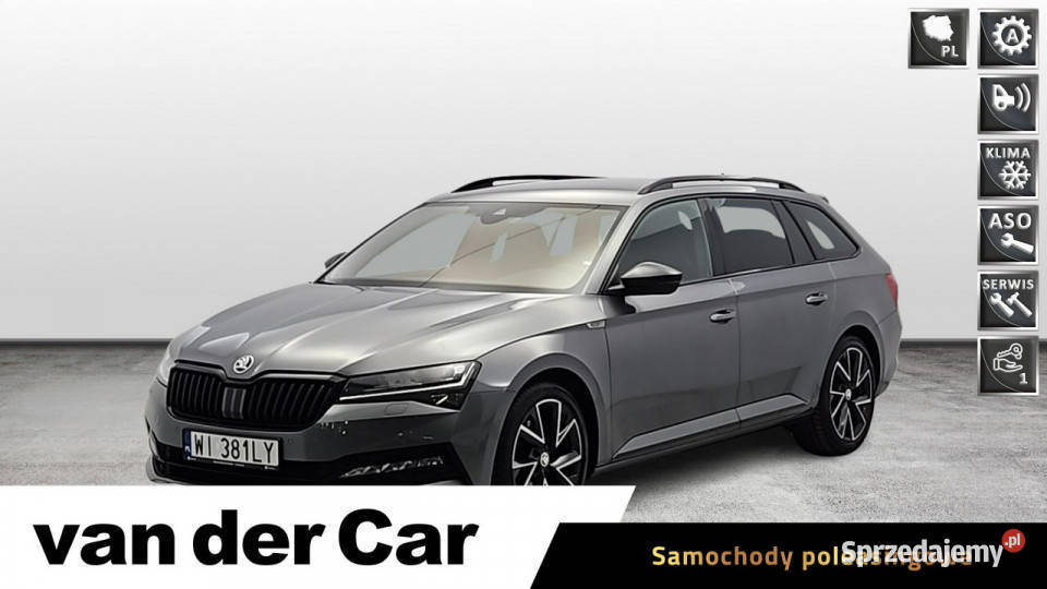 koda Superb 20 TDI SCR Sportline DSG Z Polskiego wspomaganie kierownicy Warszawa