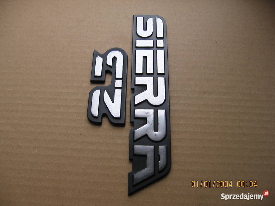 Ford Sierra 23 napis emblemat auto klasyk PRL Przemyśl