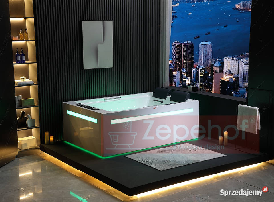 WANNA Z HYDROMASAŻEM 185x120x65DYSZE OBROTOWE Grabówka