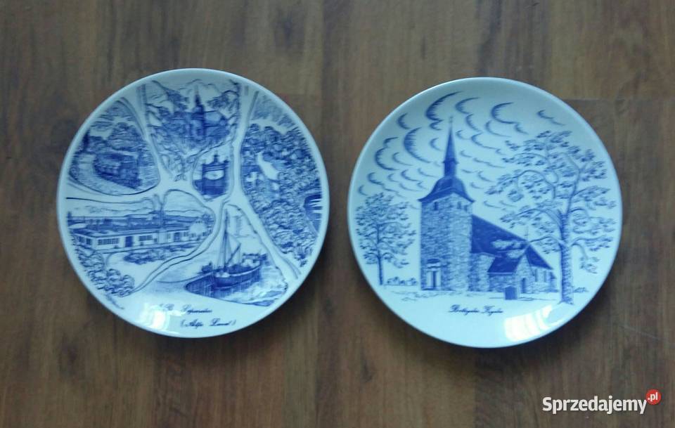 Talerz Kolekcjonerski2 GUSTAVSBERG Szwecja 1981 Gdańsk