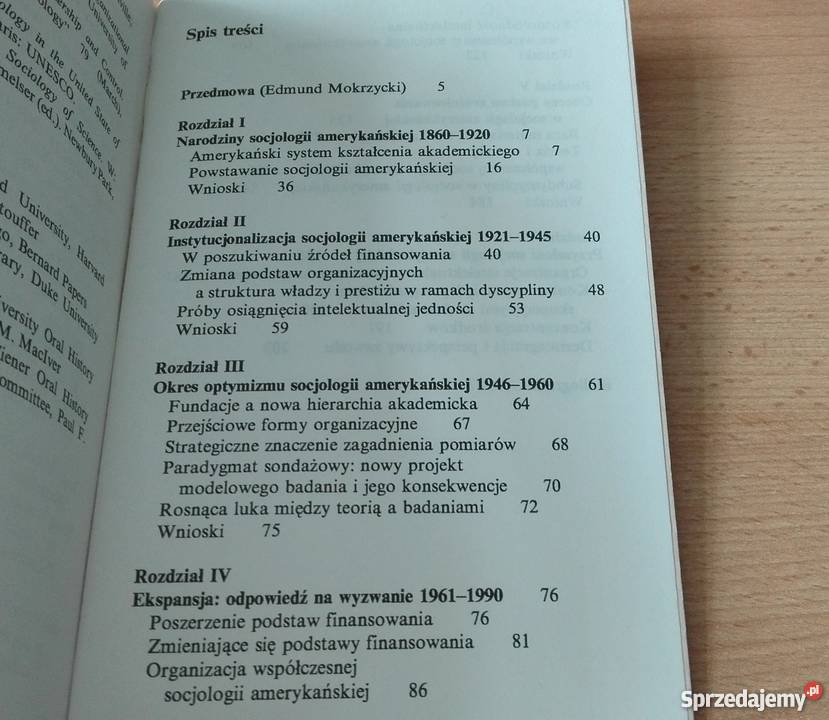 Socjologia amerykańska w poszukiwaniu tożsamości Gdańsk sprzedam