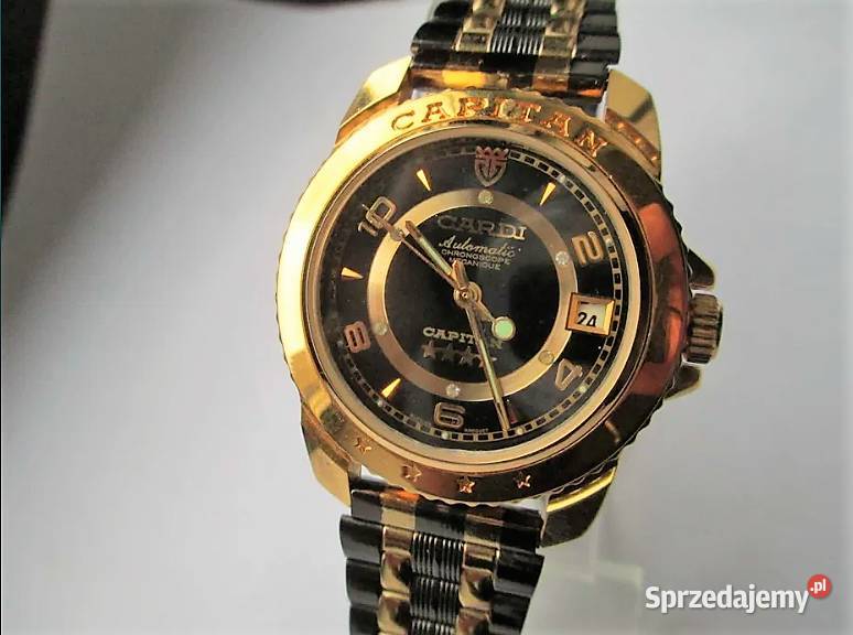 Zegarek CARDI CAPITAN GOLD AutomaticPozłacany Poraj