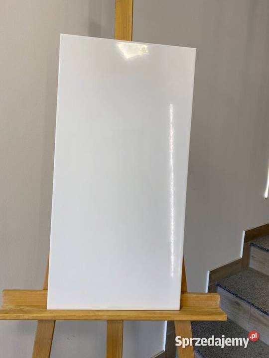 Płytka ścienna biała połysk rektyfikowana 30x60 Zakopane