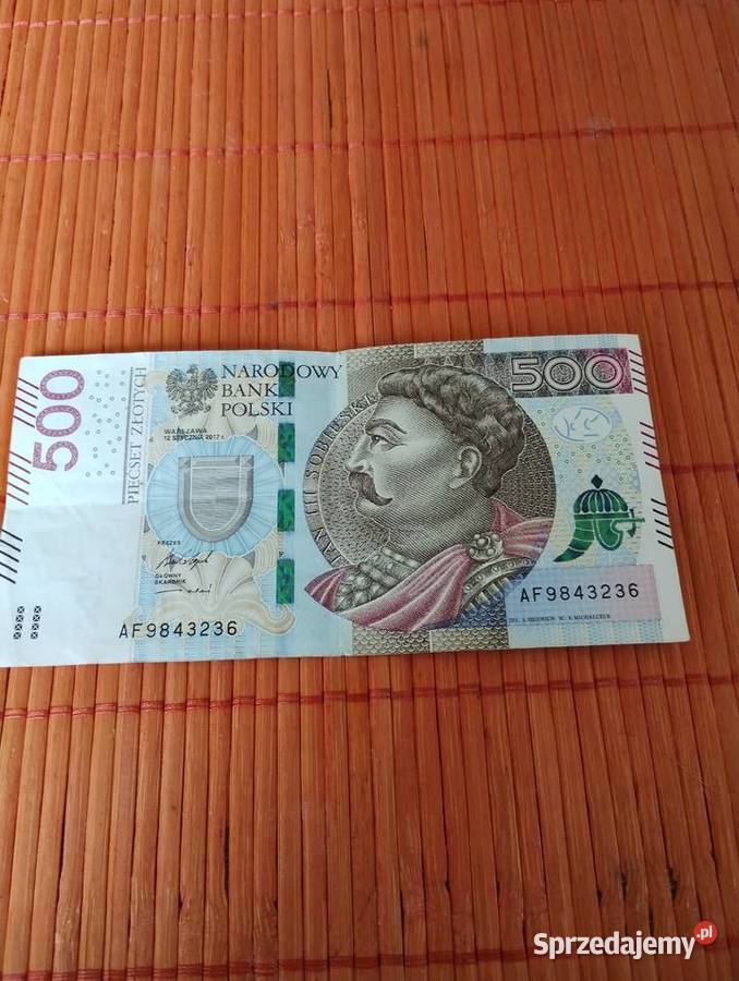 Banknot 500zl. 2017 rok