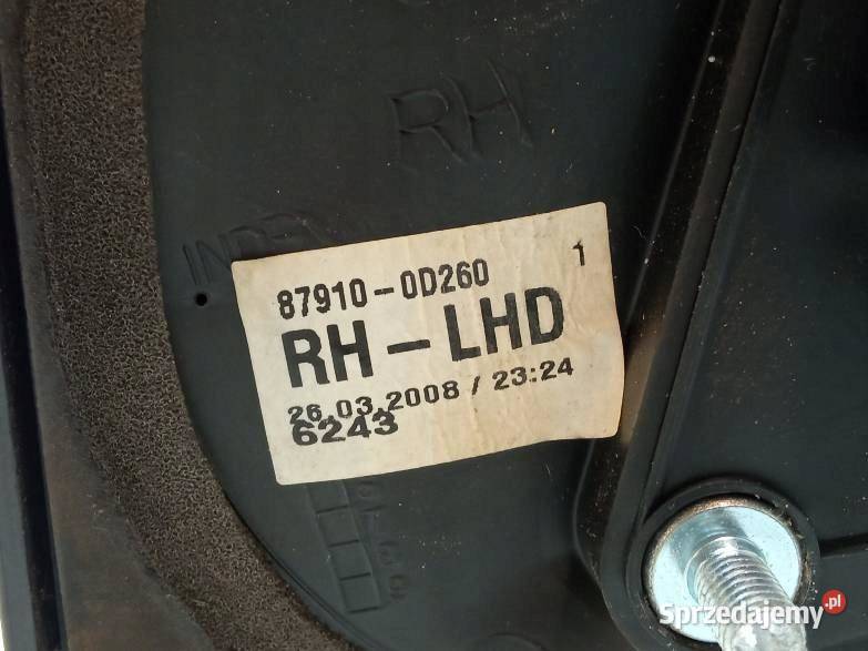LUSTERKO PRAWE 5PIN EUROPA 879100D260 Toyota sprzedam