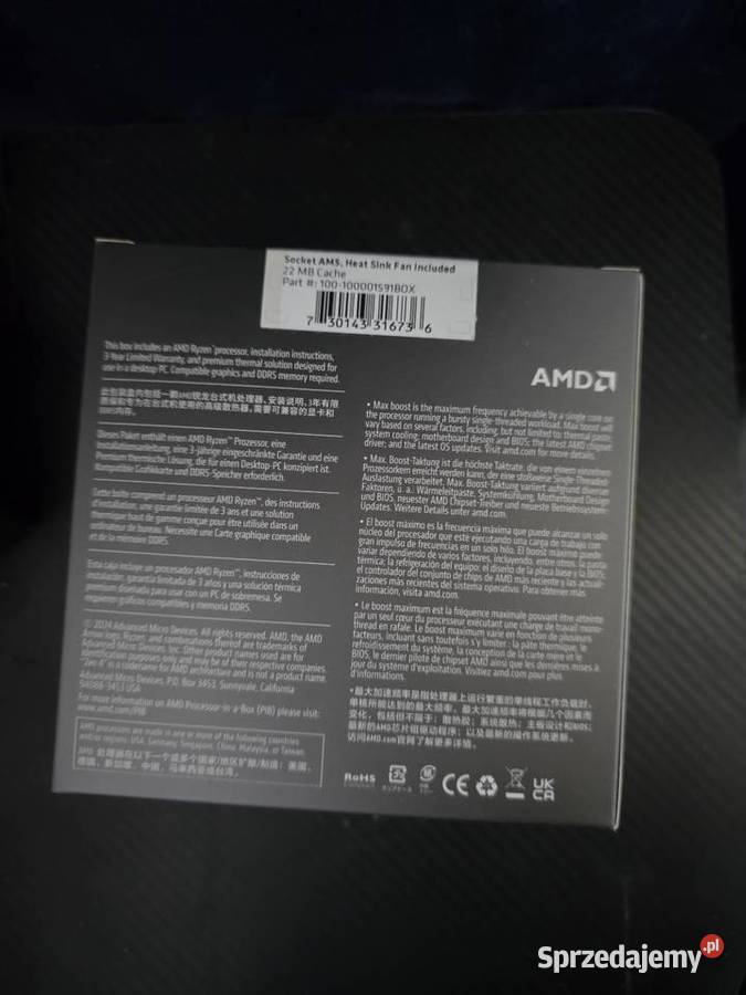 Zestaw Procesor Ryzen 5 8400f i płyta głowna