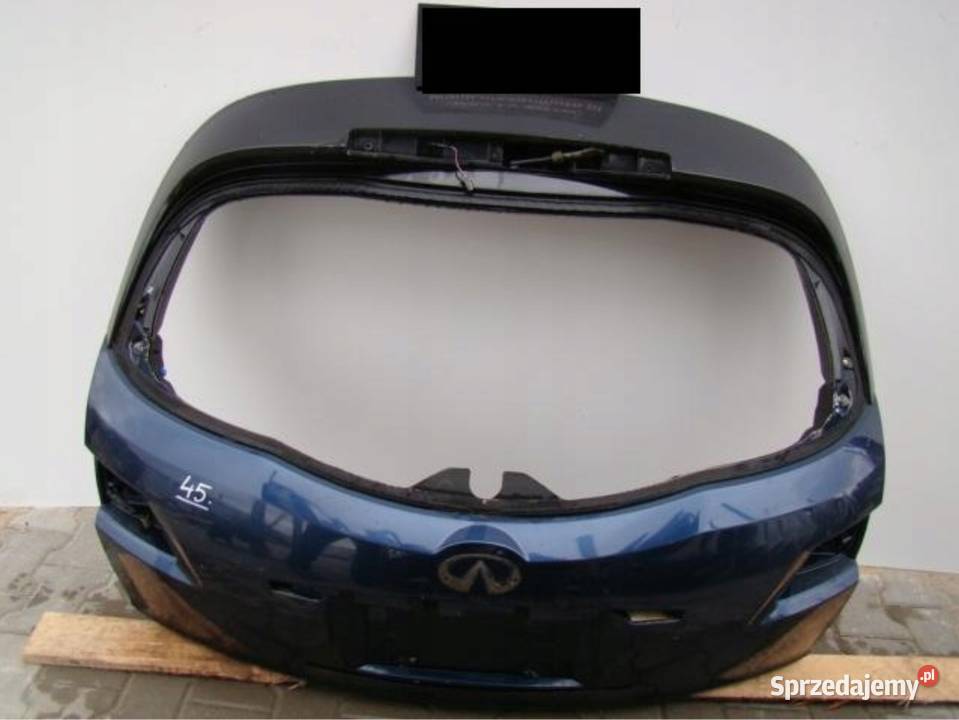 KLAPA POKRYWA BAGAŻNIKA INFINITI FX35 FX45 S50 osobowe Nowy Tomyśl
