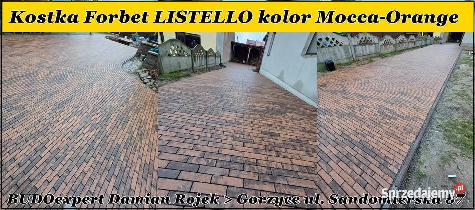 Kostka brukowa Forbet LISTELLO 6 Piryt Silver podkarpackie Stalowa Wola sprzedam