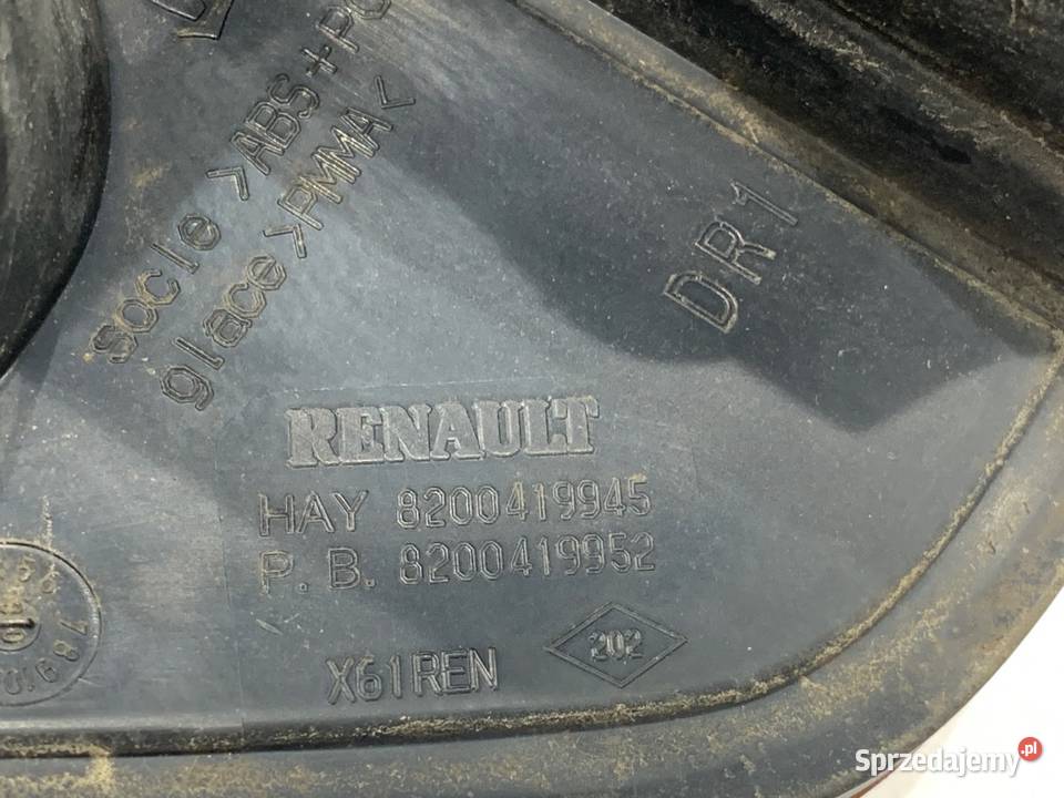 LAMPA PRAWY TYŁ RENAULT KANGOO II 8200419945