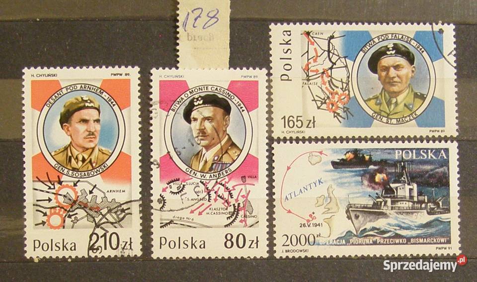 Znaczki pocztowePolskaZestaw 178