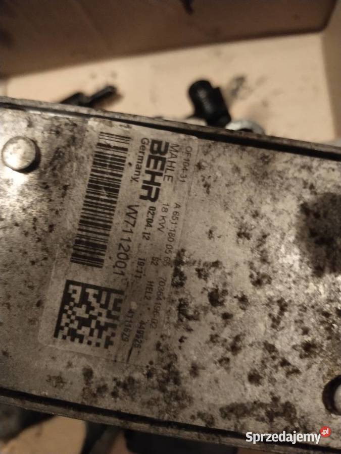 Chłodnicza oleju 6511800565 Mercedes 22 CRD 18 Smarowanie silnika Bydgoszcz