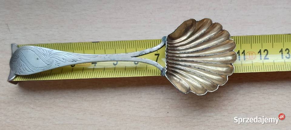 Łyżeczka do cukru srebrna