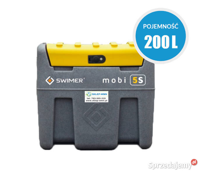 Zbiornik mobilny na ON 200L Mobi 5S Swimer Basic Magazynowanie dolnośląskie Wrocław