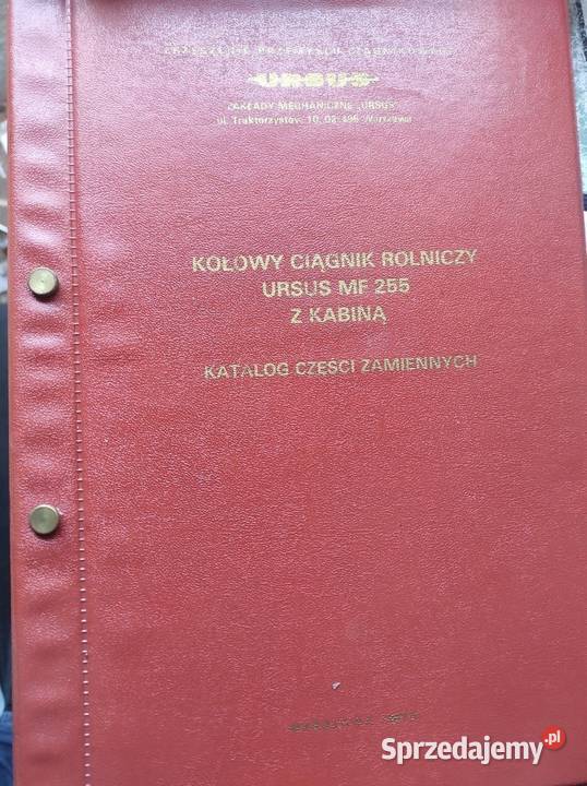 Katalog części zamiennych MF Massey Ferguson 255 Poradniki, albumy i reportaże Warszawa