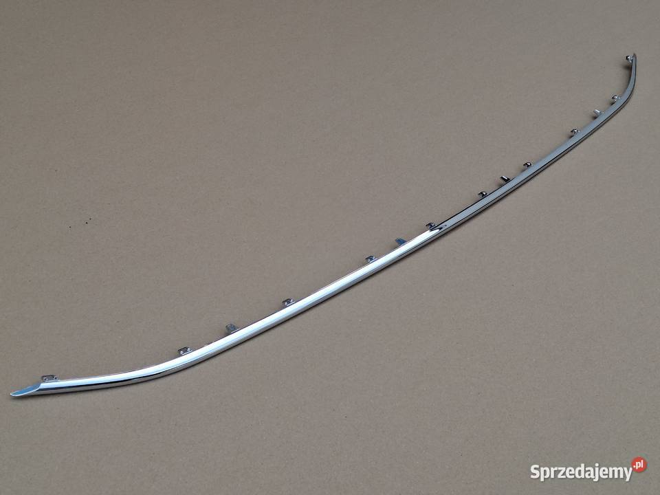 VW PASSAT B8 LISTWA CHROM KRATKI ZDERZAKA PRZÓD Bieleń