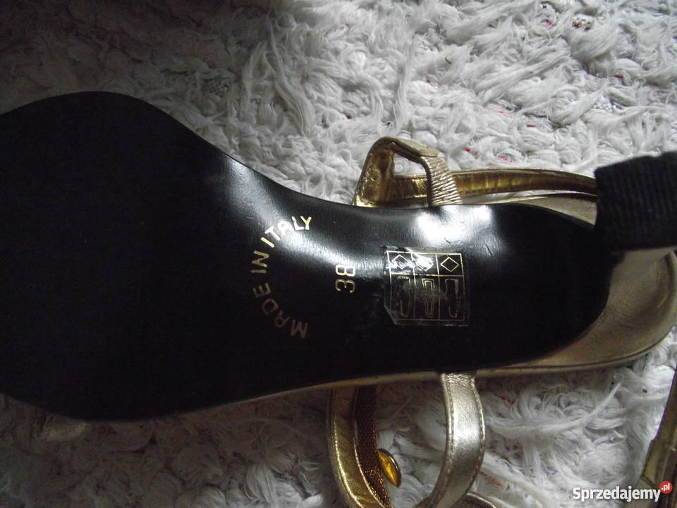 ESINO WŁOSKIE MARKOWE SANDAŁKI NA SZPILCE r 38 wielkopolskie Piła sprzedam
