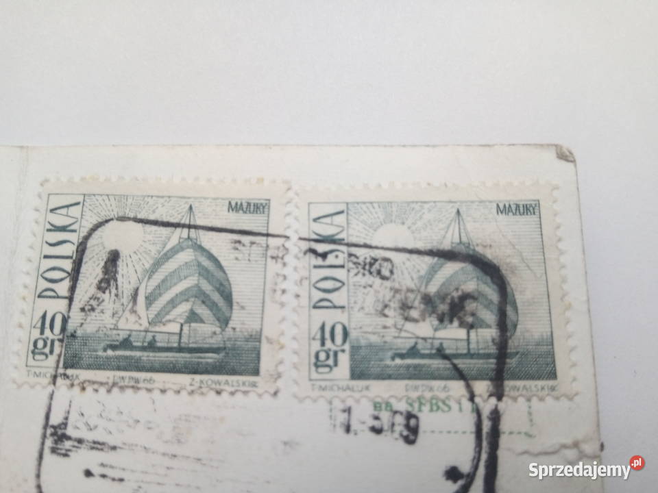 Pocztówka Karkonosze 1969r PRLu 2 Znaczki Dąbrowa Górnicza