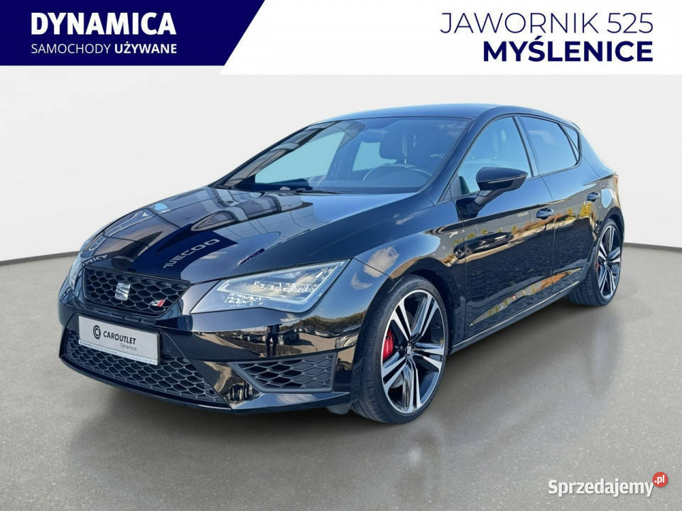 Seat Leon Cupra 20TSI 290 DSG 2016 r salon łopatki zmiany biegów Myślenice