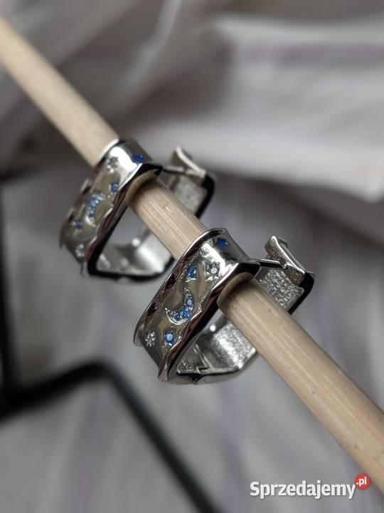 Kolczyki szerokie Huggi 925