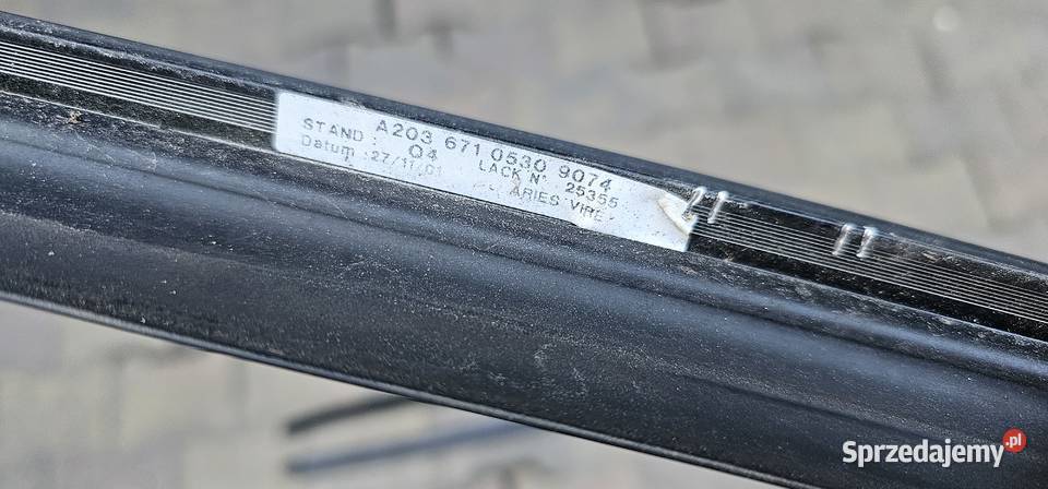 Listwa szyby czołowej mercedes w203 coupe Zbąszyń sprzedam