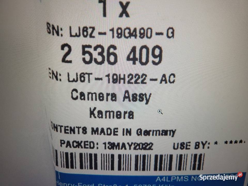 KAMERA PRZEDNIA FORD KUGA 2536409 LJ6T19H222AC Radom