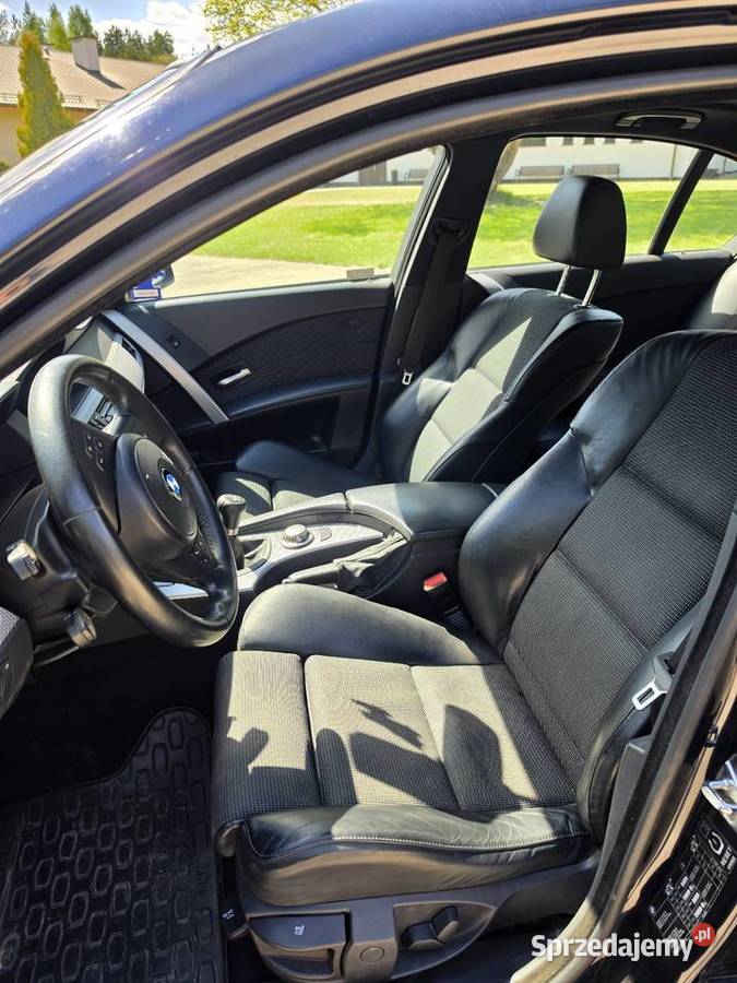 BMW E60 525i M54B25 2004 Mpakiet Shadowline benzyna Kaliska Kościerskie