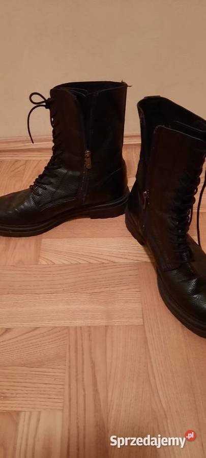Botki zimowe wiązane i na zamek Kozaki lubelskie Lublin sprzedam