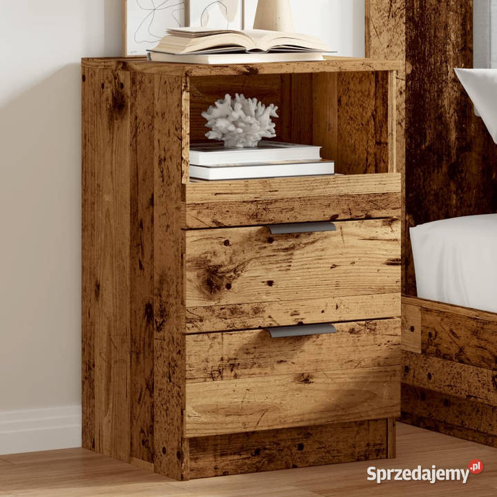 Szafka nocna stare drewno 40x36x65 materiał