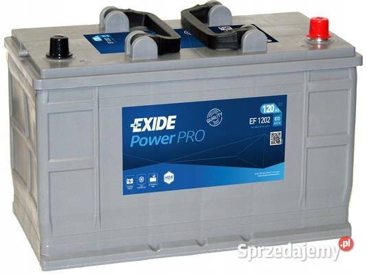 Akumulator Exide EF1202 12V 120Ah 870A P osobowe dolnośląskie Jelcz-Laskowice