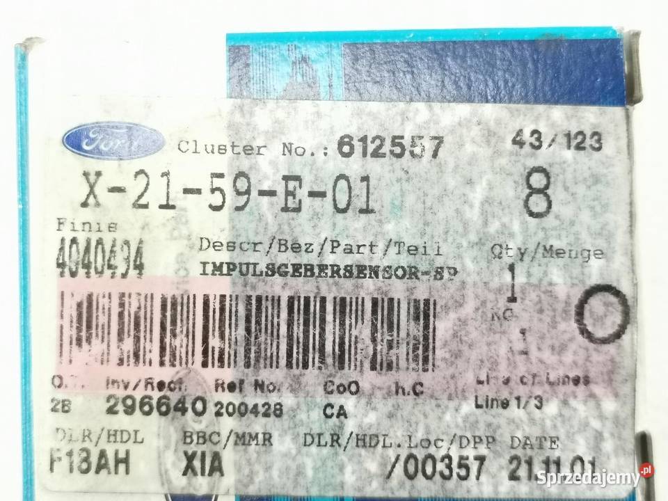 CZUJNIK POŁOŻENIA WAŁU KORBOWEGO FORD MONDEO III Czujniki i sterowniki lubelskie sprzedam