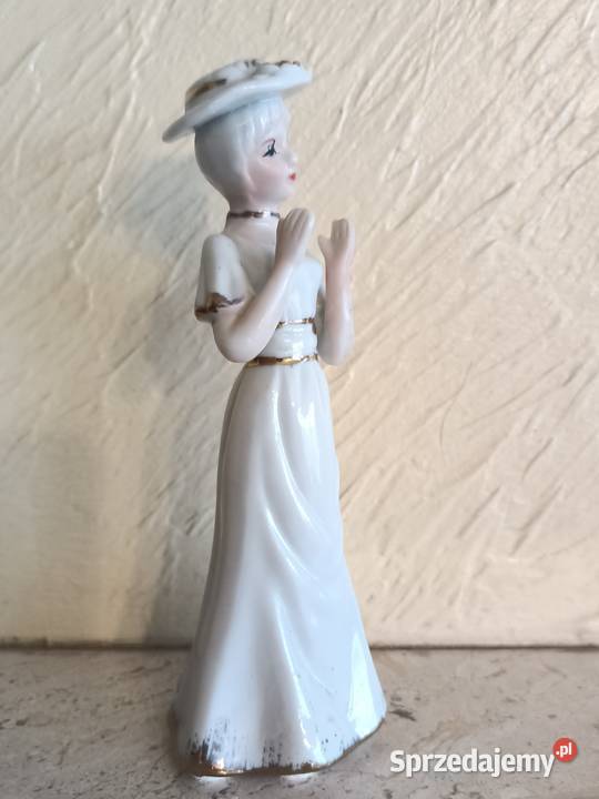Figurka porcelana DAMA KOBIETA W KAPELUSZU Zamość