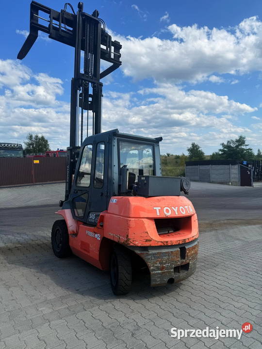 wózek widłowy TOYOTA 7FD35 FD40 Triplex przesuw łódzkie Działoszyn