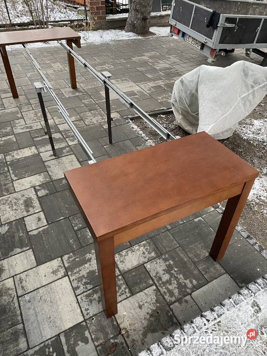 Solidny stół rozkładany firma Miro brązowy 3 Chełm