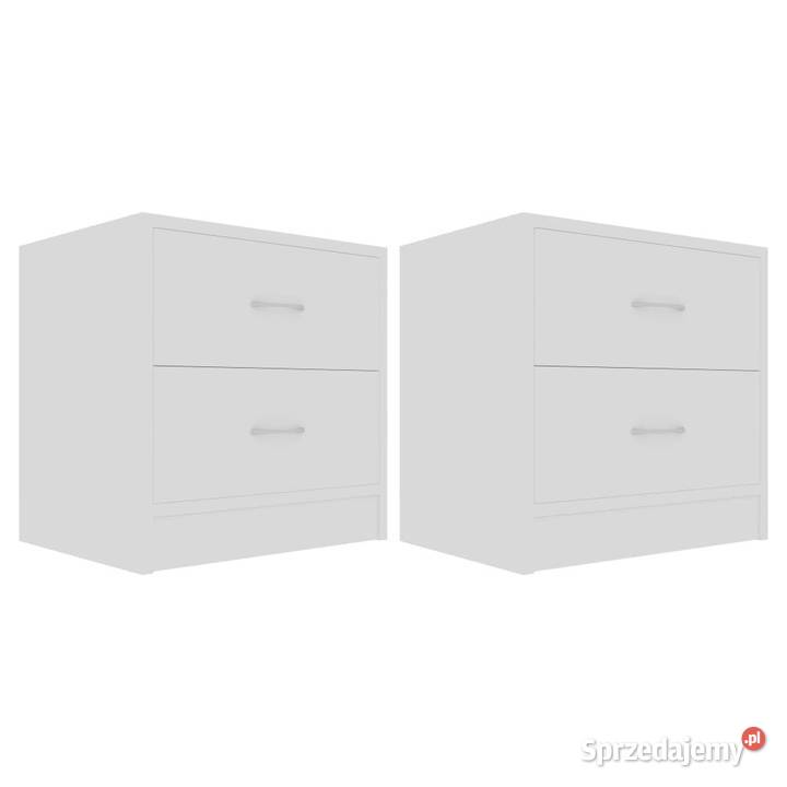 Szafki nocne 2 białe 40x30x40 materiał Nocne Warszawa